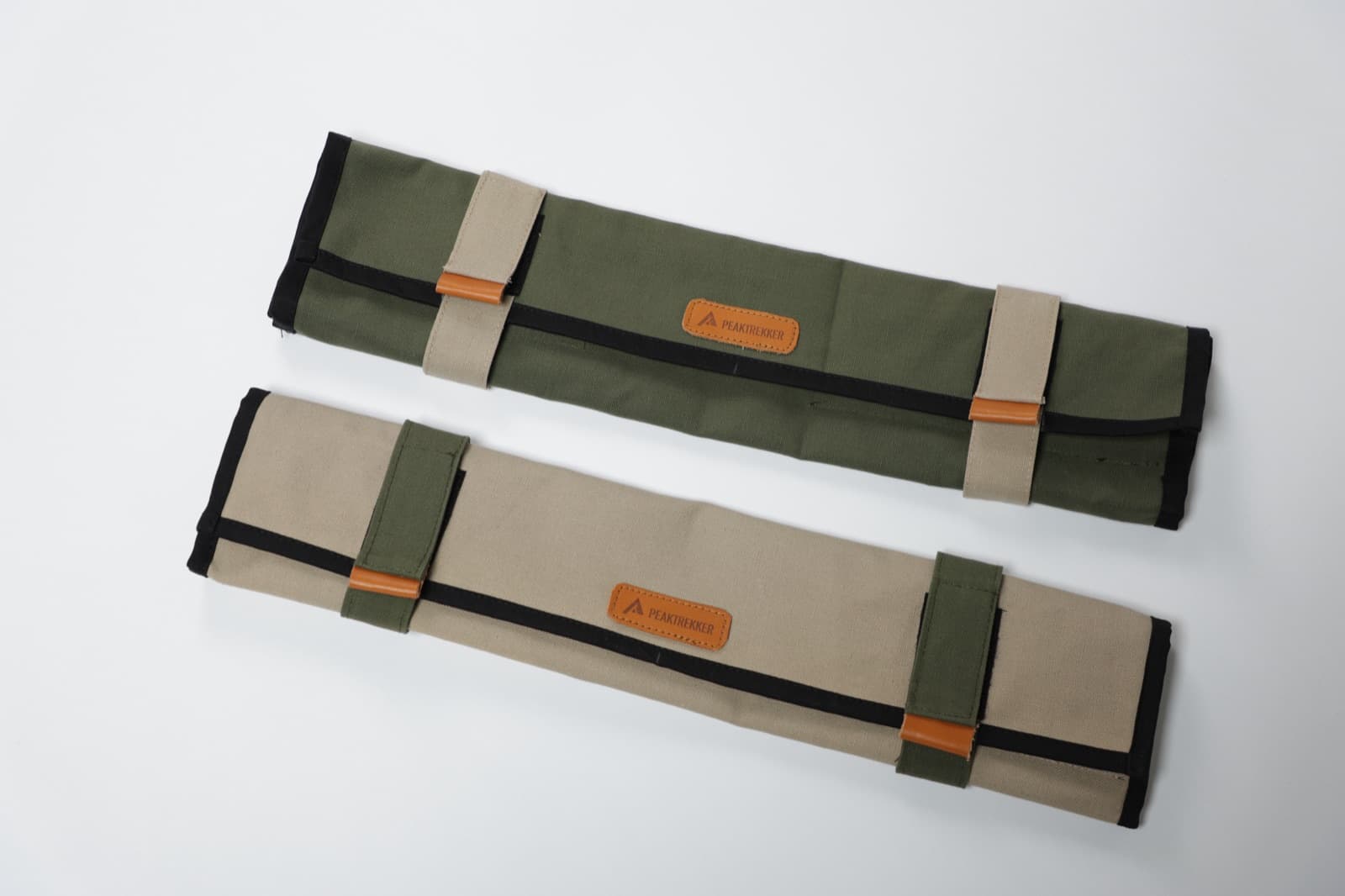 Flipper Grill packed into its canvas roll cases